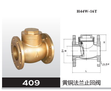 黃銅法蘭止回閥
